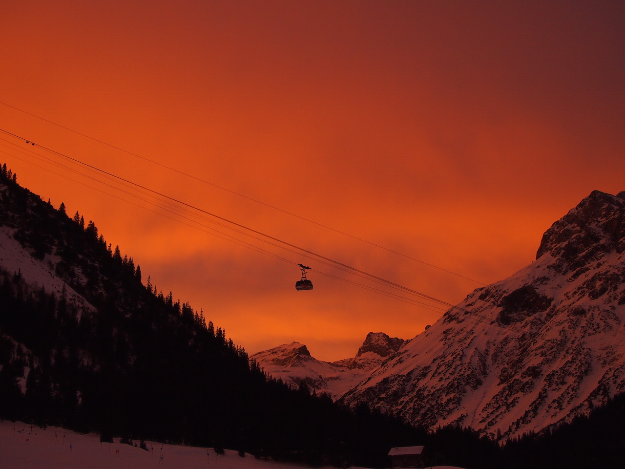 Rüfikopf-Seilbahn in Lech am Arlberg