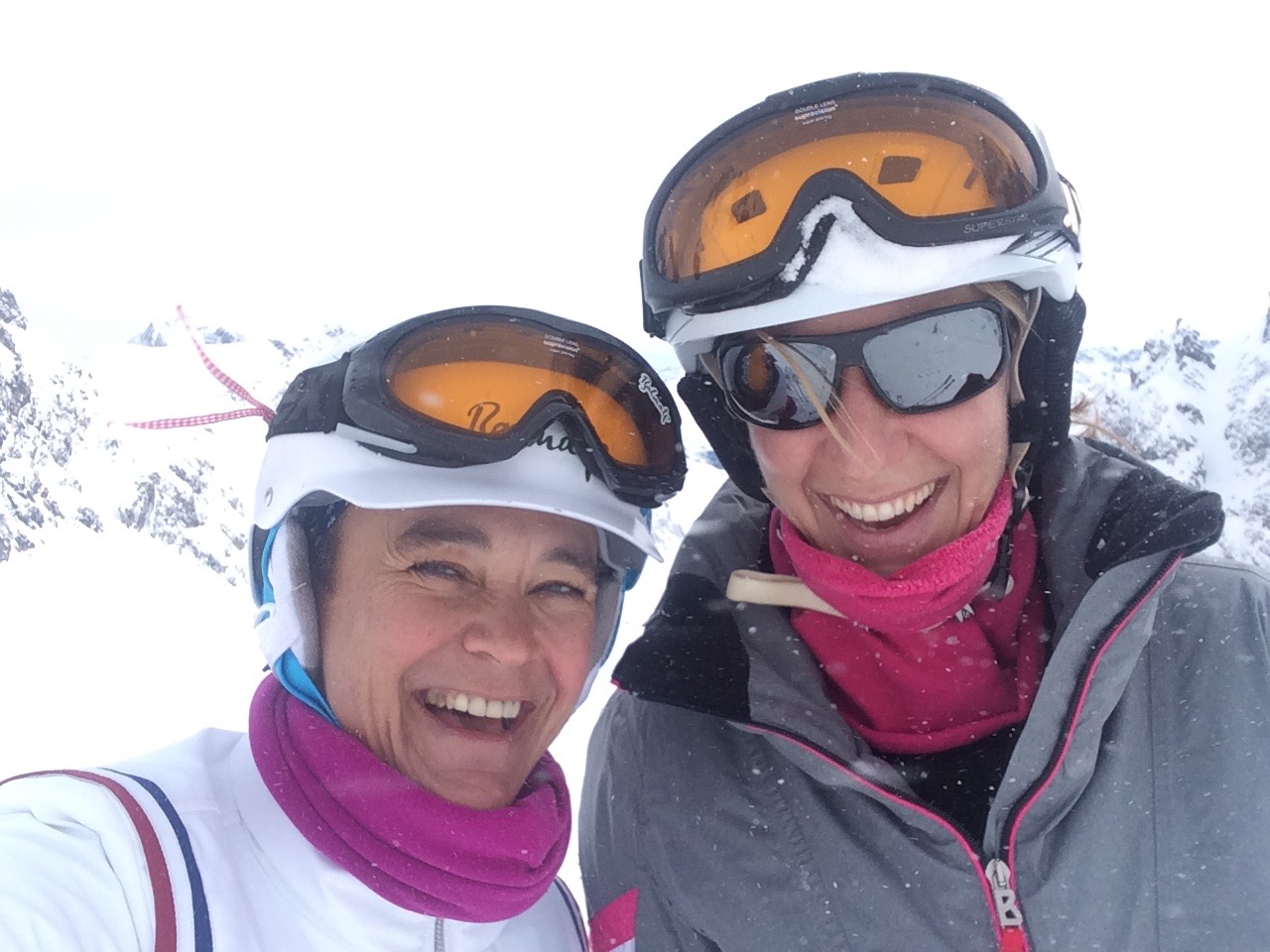 Skifahren mit meiner Lieblings-Skifreundin