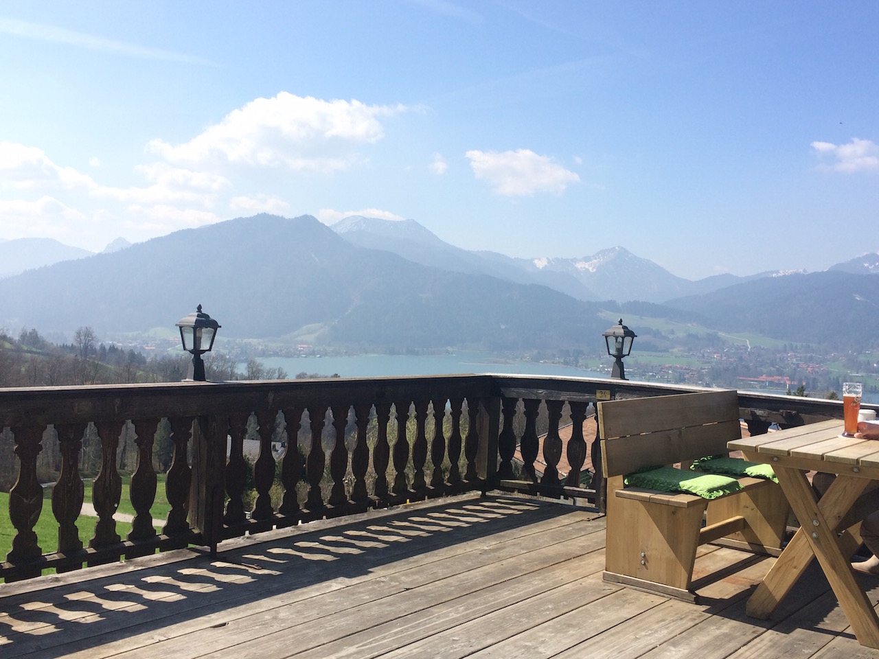 Blick auf den Tegernsee vom Lieberhof